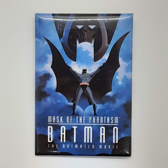 DC Comics Other - Vintage 1993 DC Comics Batman Mask of the Phantasm Movie Promo Button 2"x3" Pin